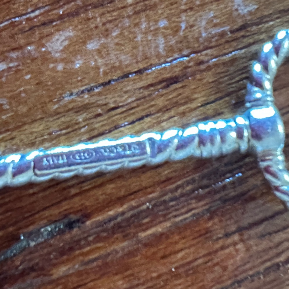 Tiffany & Co Silver Key Pendant Necklace - Silver Key Charm. - Picture 6 of 7